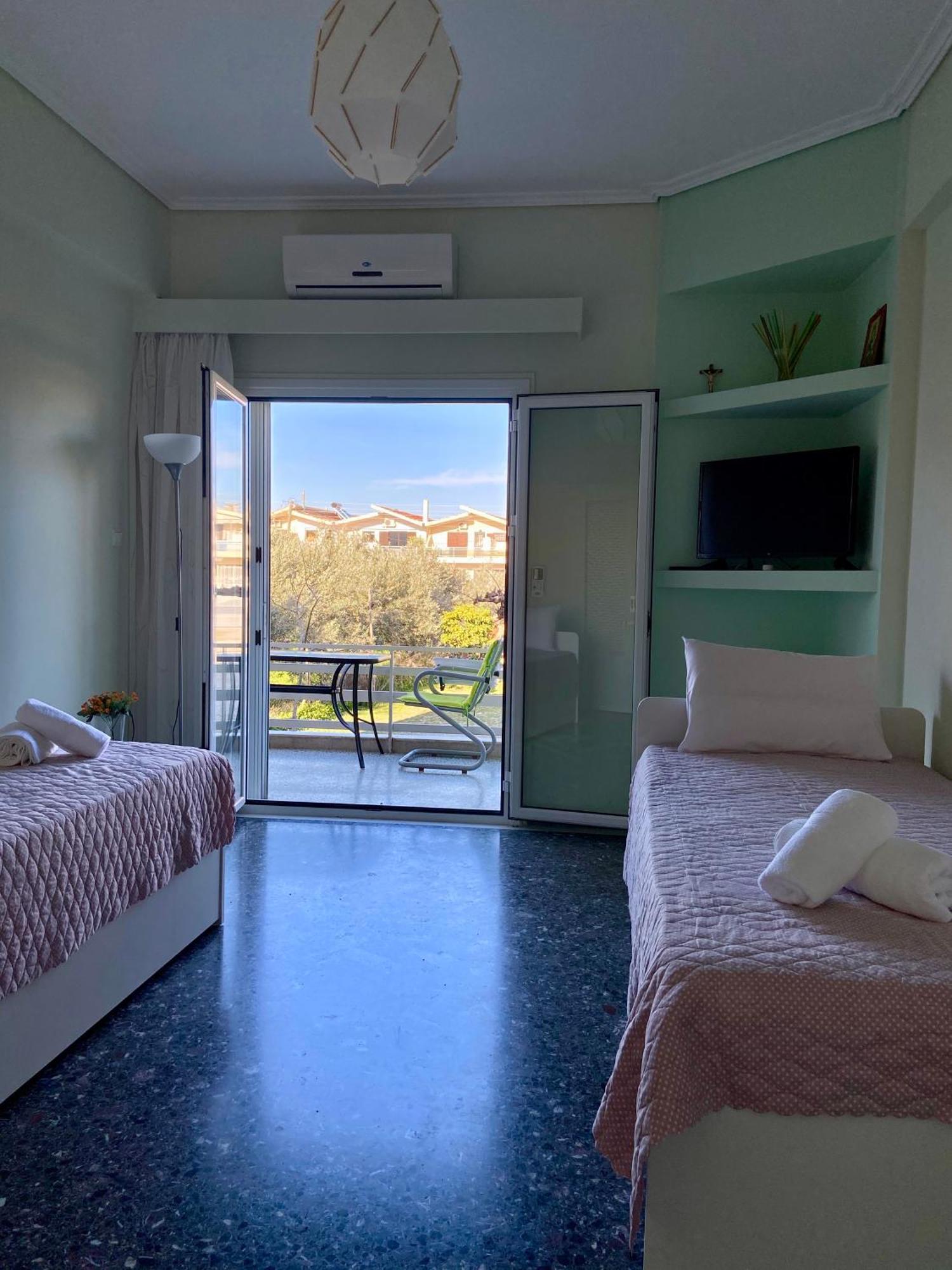 Mpanos Sea Apartment 1 劳特拉奥雷亚斯埃利尼斯 外观 照片